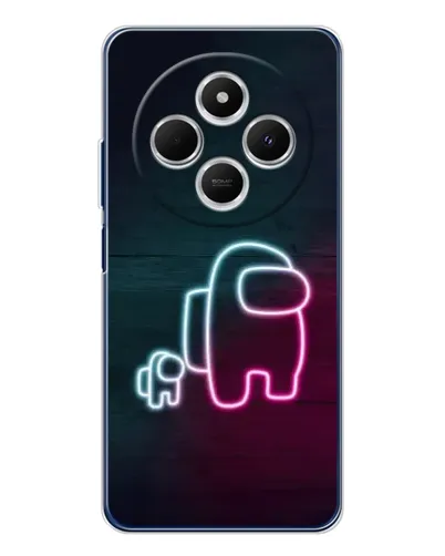 Чехол для TECNO Spark 30C с картинкой «Among Us неон-арт» Чехол для TECNO Spark 30C с картинкой «Among Us неон-арт»