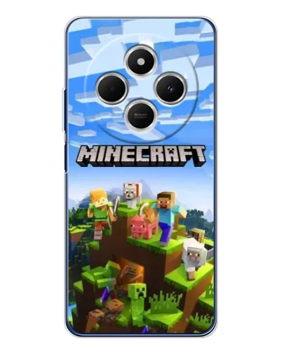 Чехол для TECNO Spark 30C с картинкой «Minecraft классический мир» Чехол для TECNO Spark 30C с картинкой «Minecraft классический мир»