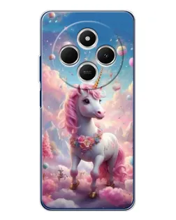 Чехол для TECNO Spark 30C с картинкой «Единорог среди облаков»