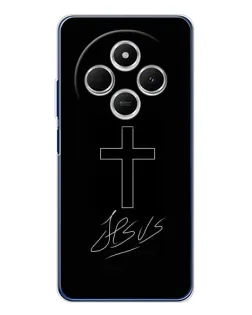 Чехол для TECNO Spark 30C с картинкой «Графический крест Jesus» Чехол для TECNO Spark 30C с картинкой «Графический крест Jesus»