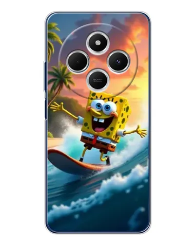 Чехол для TECNO Spark 30C с картинкой «Губка Боб серфингист» Чехол для TECNO Spark 30C с картинкой «Губка Боб серфингист»