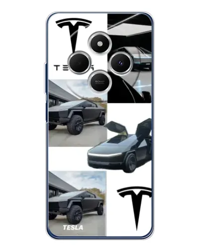 Чехол для TECNO Spark 30C с картинкой «Коллаж Cybertruck Tesla» Чехол для TECNO Spark 30C с картинкой «Коллаж Cybertruck Tesla»