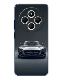 Чехол для TECNO Spark 30C с картинкой «Mercedes на черном»