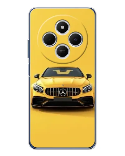 Чехол для TECNO Spark 30C с картинкой «Желтый Mercedes GT»