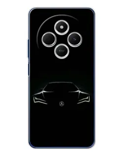 Чехол для TECNO Spark 30C с картинкой «Mercedes — силуэт авто»