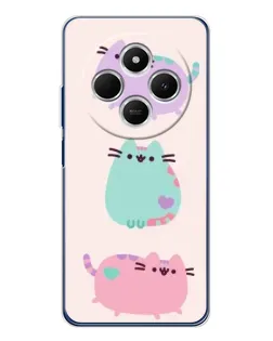 Чехол для TECNO Spark 30C с картинкой «Pusheen трио» Чехол для TECNO Spark 30C с картинкой «Pusheen трио»