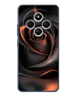 Чехол для TECNO Spark 30C с картинкой «Шелковая черная роза» Чехол для TECNO Spark 30C с картинкой «Шелковая черная роза»