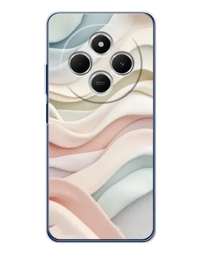 Чехол для TECNO Spark 30C с картинкой «Пастельные нежные волны»