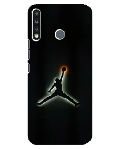 Чехол для TECNO Spark 4 с картинкой «Jordan Gradient Logo»