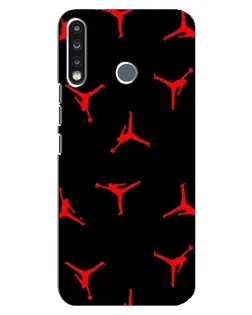 Чехол для TECNO Spark 4 с картинкой «Jordan Red Pattern» Чехол для TECNO Spark 4 с картинкой «Jordan Red Pattern»