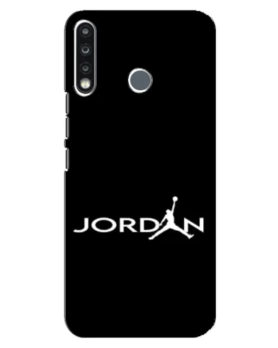 Чехол для TECNO Spark 4 с картинкой «Jordan White Logo»