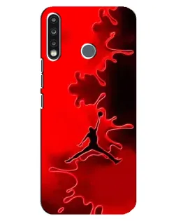 Чехол для TECNO Spark 4 с картинкой «Jordan Red Smoke»