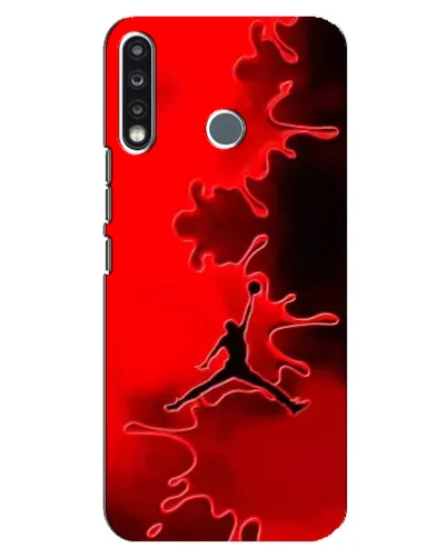 Чехол для TECNO Spark 4 с картинкой «Jordan Red Smoke»