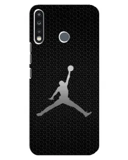 Чехол для TECNO Spark 4 с картинкой «Jordan Dark Carbon»