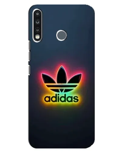 Чехол для TECNO Spark 4 с картинкой «Неоновый Adidas»