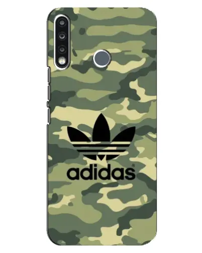 Чехол для TECNO Spark 4 с картинкой «Милитари стиль Adidas»