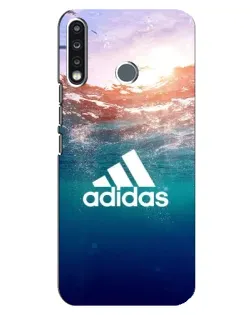 Чехол для TECNO Spark 4 с картинкой «Океанская глубина адидас»