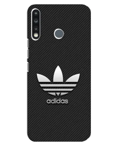 Чехол для TECNO Spark 4 с картинкой «Adidas Карбоновая текстура»
