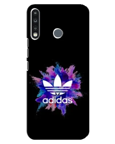 Чехол для TECNO Spark 4 с картинкой «Взрыв красок Adidas»