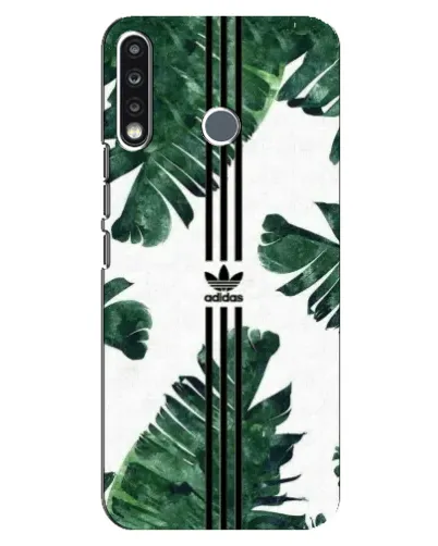 Чехол для TECNO Spark 4 с картинкой «Пальмовые листья адидас»
