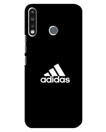 Чехол для TECNO Spark 4 с картинкой «Черная классика Adidas»