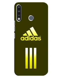 Чехол для TECNO Spark 4 с картинкой «Оливковый градиент Adidas»