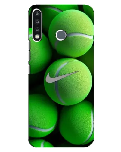 Чехол для TECNO Spark 4 с картинкой «Теннисные мячи Найк»