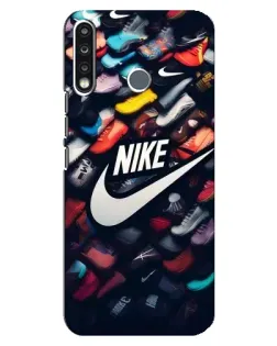 Чехол для TECNO Spark 4 с картинкой «Коллекция кроссовок Nike»