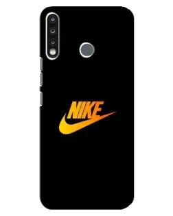 Чехол для TECNO Spark 4 с картинкой «Золотой логотип Nike»