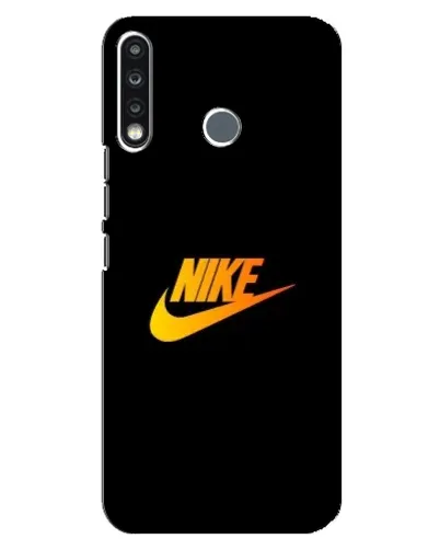 Чехол для TECNO Spark 4 с картинкой «Золотой логотип Nike»