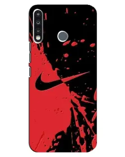 Чехол для TECNO Spark 4 с картинкой «Красные брызги Nike» Чехол для TECNO Spark 4 с картинкой «Красные брызги Nike»