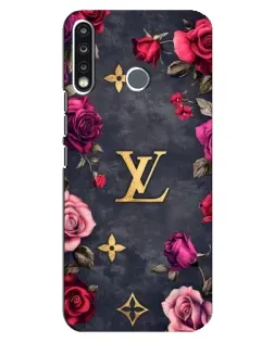 Чехол для TECNO Spark 4 с картинкой «Цветочный Louis Vuitton» Чехол для TECNO Spark 4 с картинкой «Цветочный Louis Vuitton»