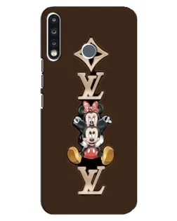 Чехол для TECNO Spark 4 с картинкой «LV и Микки Маус»