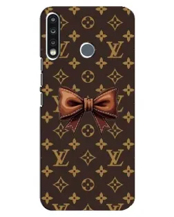 Чехол для TECNO Spark 4 с картинкой «LV с бантом»