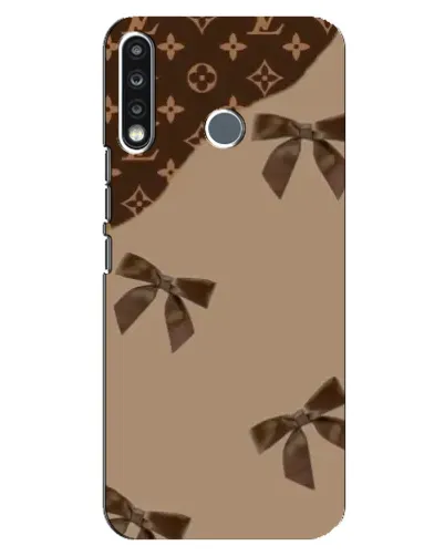 Чехол для TECNO Spark 4 с картинкой «LV — кофейный атлас»