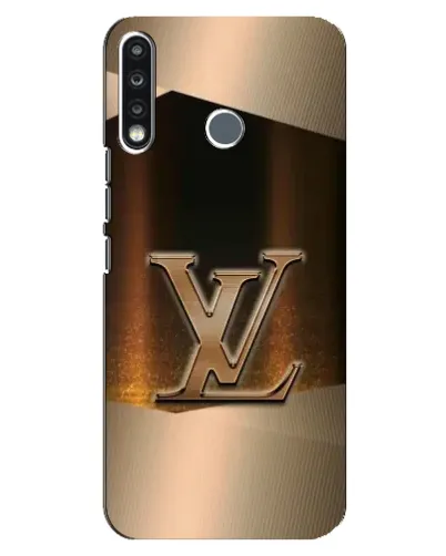 Чехол для TECNO Spark 4 с картинкой «LV — золотое сияние»