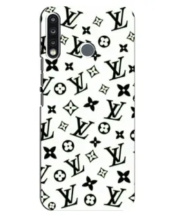 Чехол для TECNO Spark 4 с картинкой «Монохромный хаос LV»