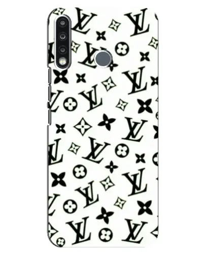 Чехол для TECNO Spark 4 с картинкой «Монохромный хаос LV»