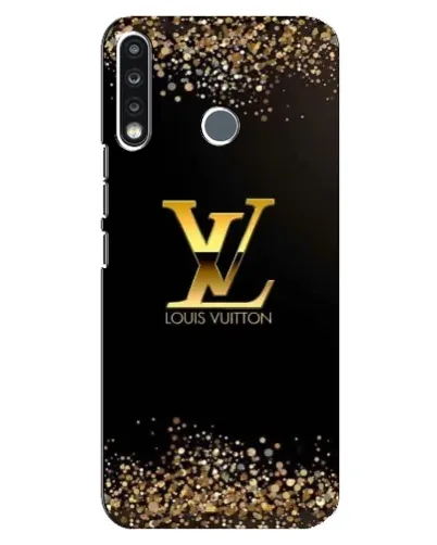 Чехол для TECNO Spark 4 с картинкой «LV — золотые искры»