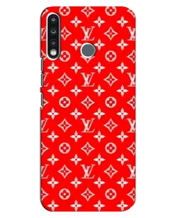 Чехол для TECNO Spark 4 с картинкой «Яркий паттерн LV»