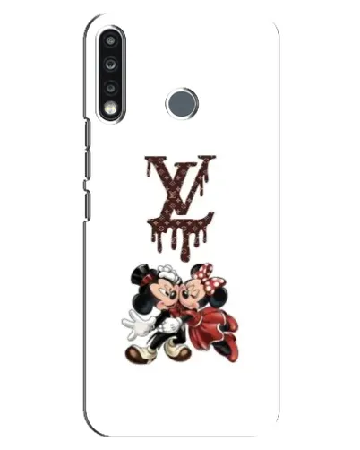 Чехол для TECNO Spark 4 с картинкой «LV и Микки Маус»