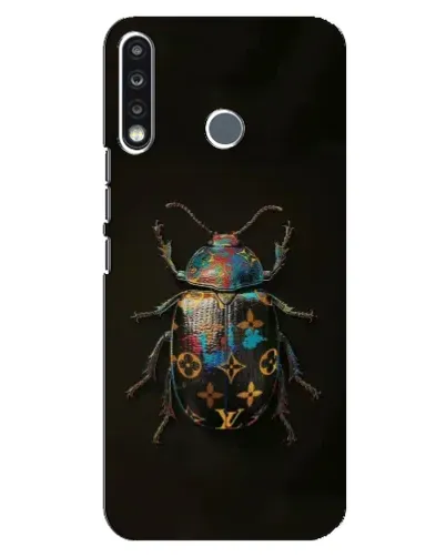 Чехол для TECNO Spark 4 с картинкой «LV — мраморный принт»