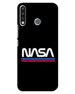 Чехол для TECNO Spark 4 с картинкой «NASA — классика Red Blue» Чехол для TECNO Spark 4 с картинкой «NASA — классика Red Blue»