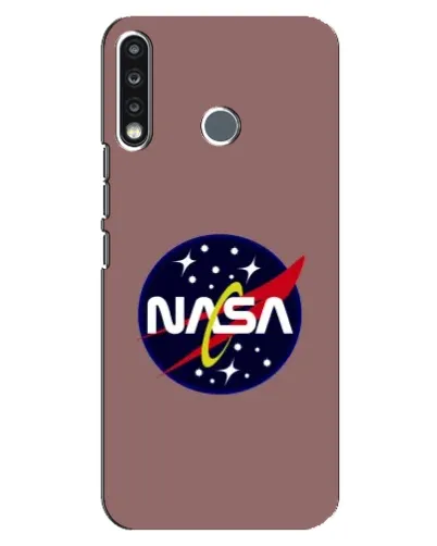 Чехол для TECNO Spark 4 с картинкой «NASA — ретро космос»
