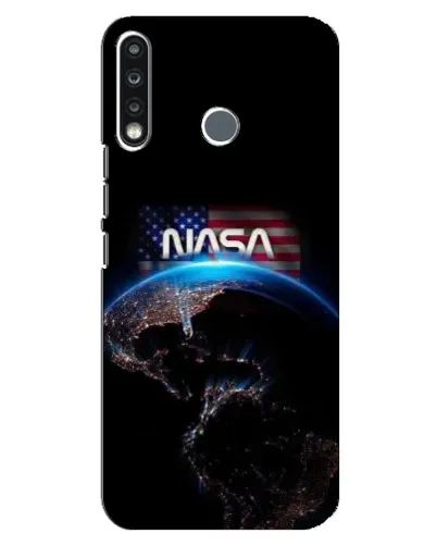 Чехол для TECNO Spark 4 с картинкой «Земля из космоса NASA»