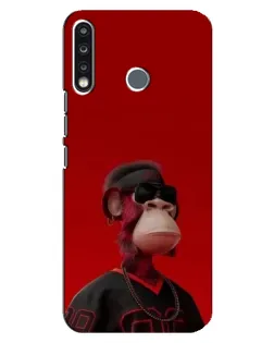Чехол для TECNO Spark 4 с картинкой «Bored Ape в красном» Чехол для TECNO Spark 4 с картинкой «Bored Ape в красном»