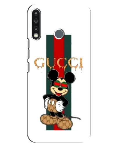 Чехол для TECNO Spark 4 с картинкой «Микки Маус Gucci — полосы» Чехол для TECNO Spark 4 с картинкой «Микки Маус Gucci — полосы»