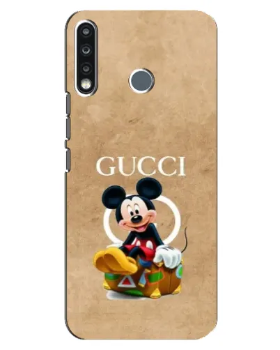 Чехол для TECNO Spark 4 с картинкой «Микки Маус Gucci — крафт» Чехол для TECNO Spark 4 с картинкой «Микки Маус Gucci — крафт»