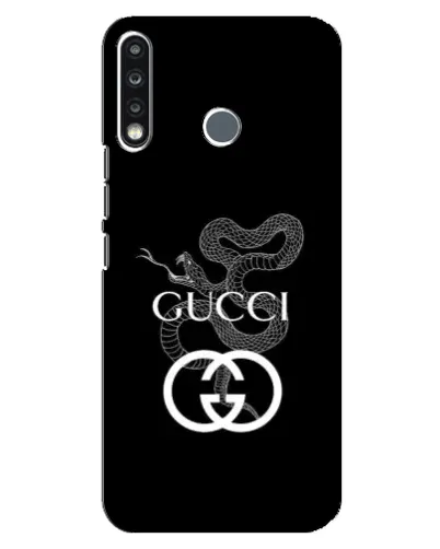 Чехол для TECNO Spark 4 с картинкой «Gucci — серебряная змея» Чехол для TECNO Spark 4 с картинкой «Gucci — серебряная змея»