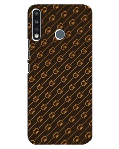Чехол для TECNO Spark 4 с картинкой «Gucci — золотые диагонали» Чехол для TECNO Spark 4 с картинкой «Gucci — золотые диагонали»